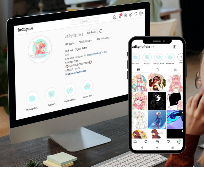Instagram -https://www.instagram.com/valkyriefreia/